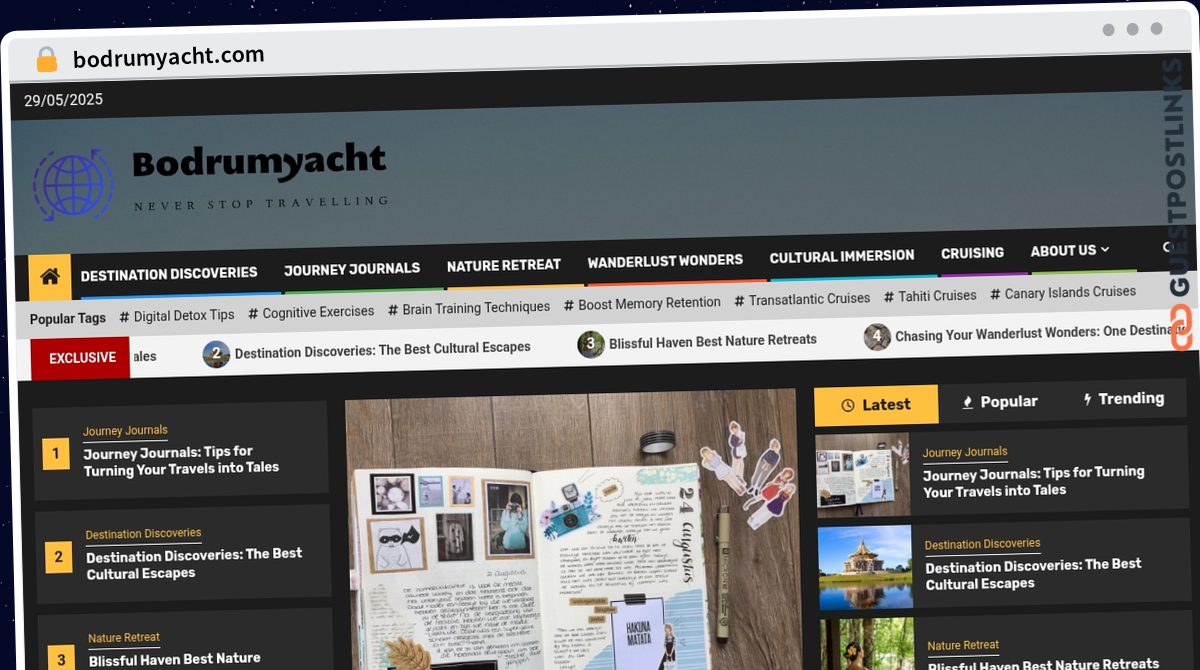 Publish Guest Post on bodrumyacht.com