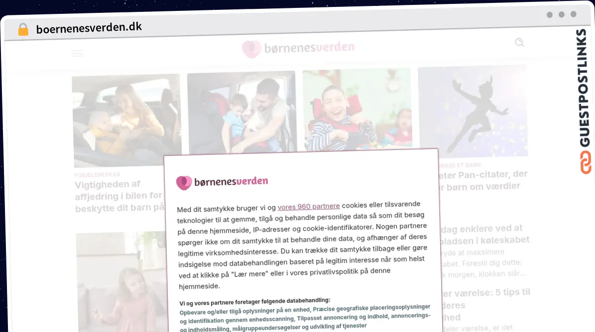 Publish Guest Post on boernenesverden.dk