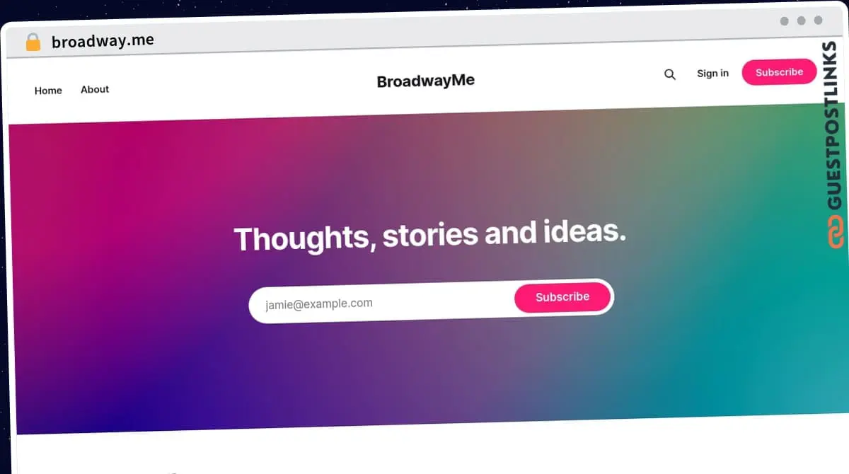 Publish Guest Post on broadway.me