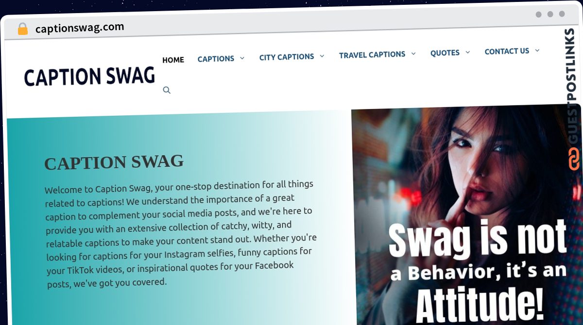 Publish Guest Post on captionswag.com