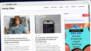 Publish Guest Post on certyfiles.com