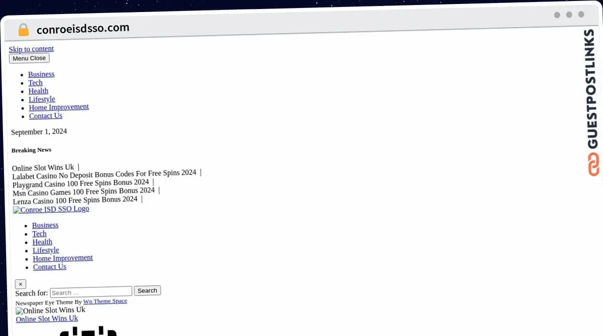 Publish Guest Post on conroeisdsso.com