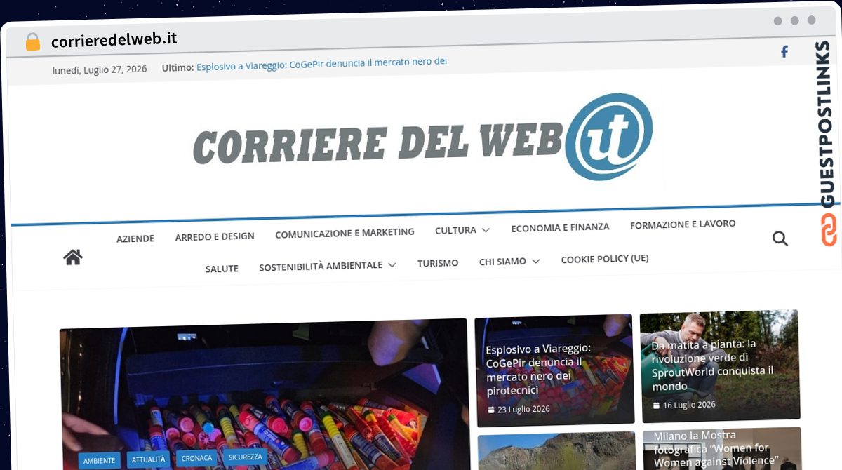 Publish Guest Post on corrieredelweb.it