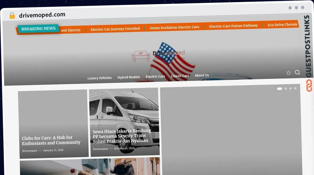 Publish Guest Post on drivemoped.com