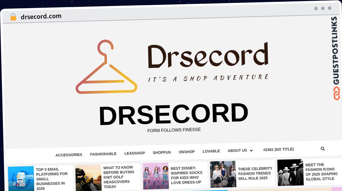 Publish Guest Post on drsecord.com