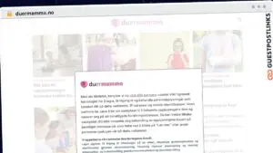 Publish Guest Post on duermamma.no