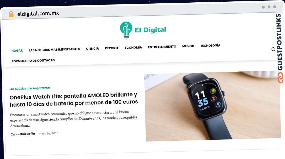 Publish Guest Post on eldigital.com.mx