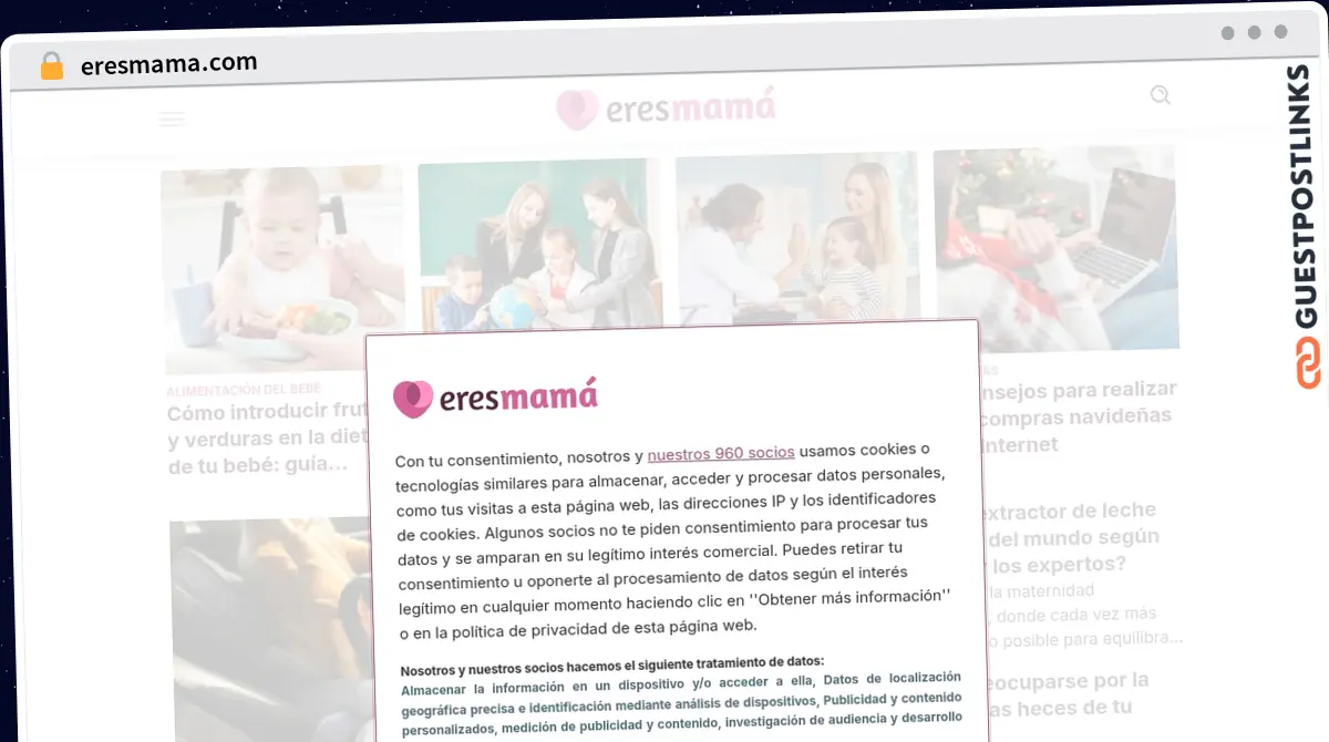 Publish Guest Post on eresmama.com