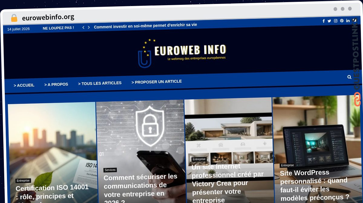 Publish Guest Post on eurowebinfo.org
