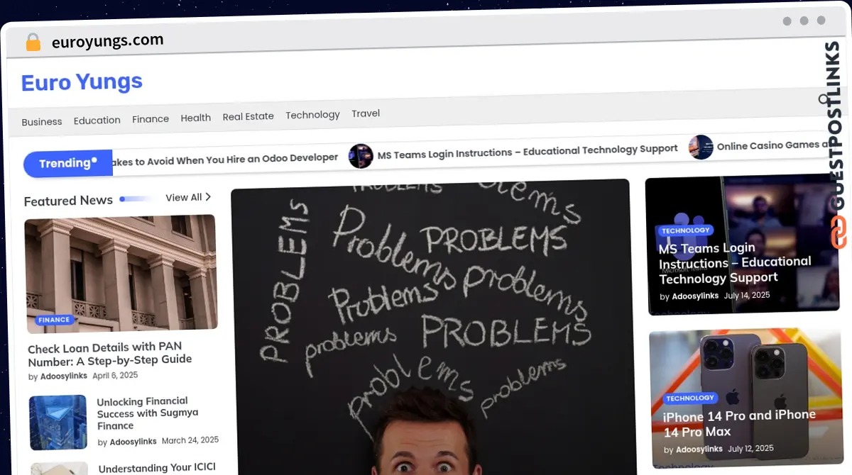 Publish Guest Post on euroyungs.com