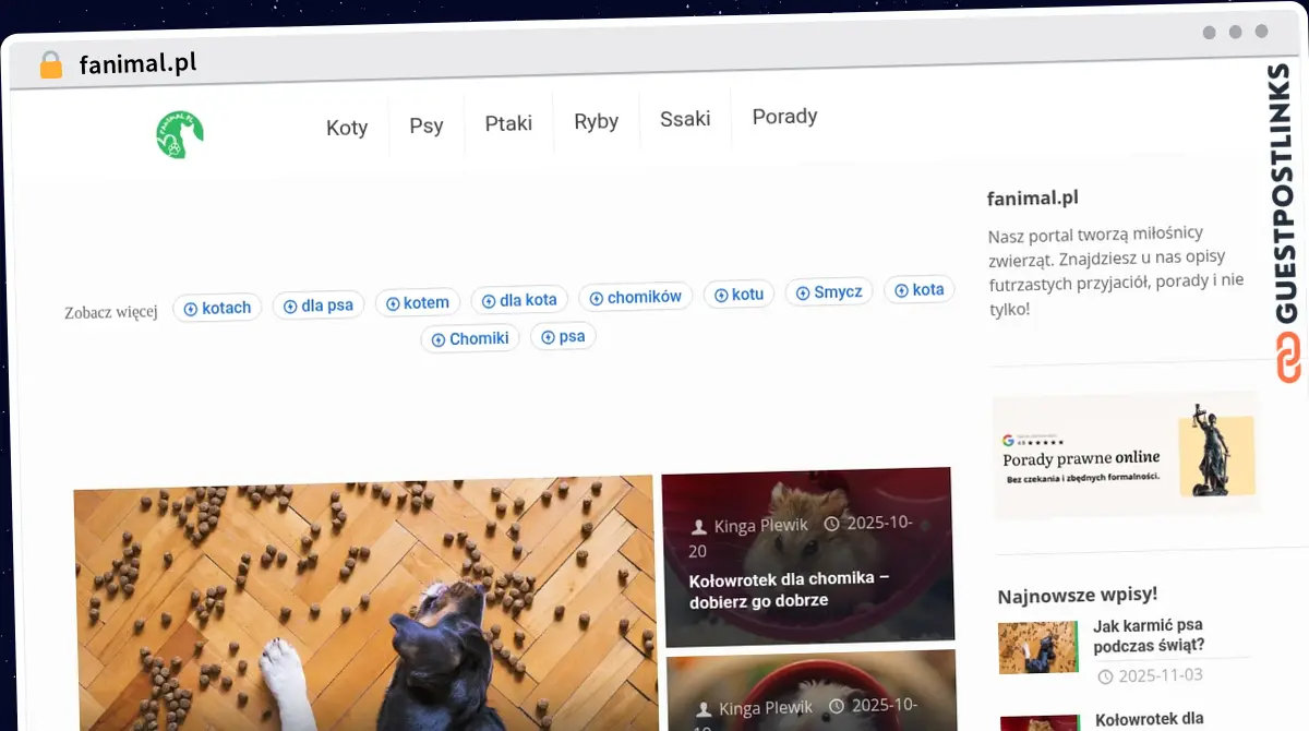 Publish Guest Post on fanimal.pl