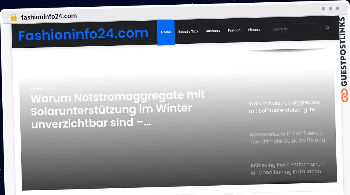 Publish Guest Post on fashioninfo24.com