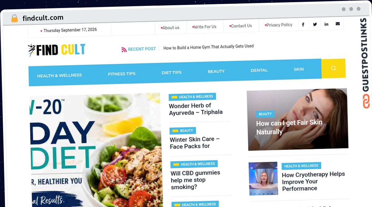 Publish Guest Post on findcult.com