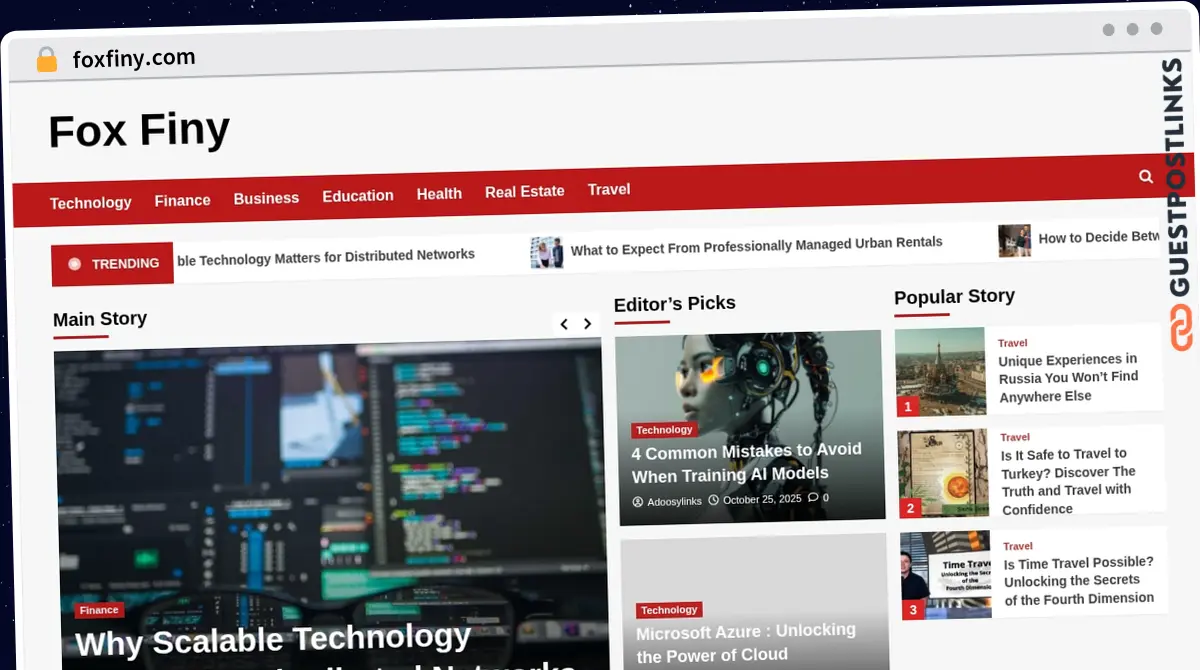 Publish Guest Post on foxfiny.com