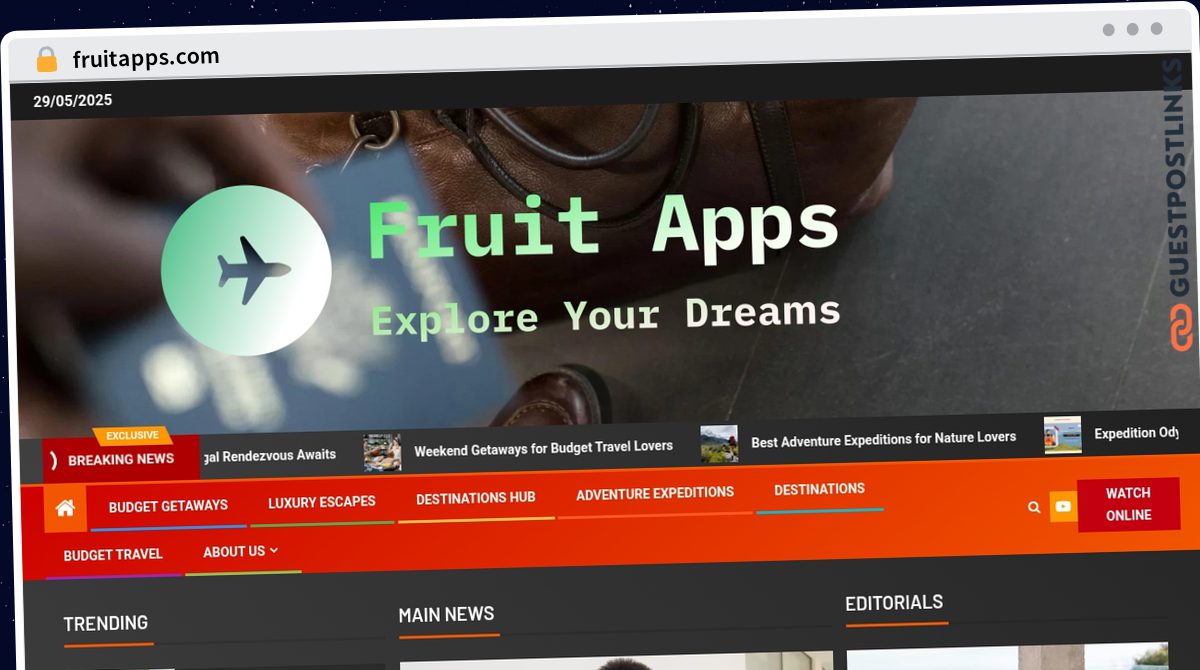 Publish Guest Post on fruitapps.com