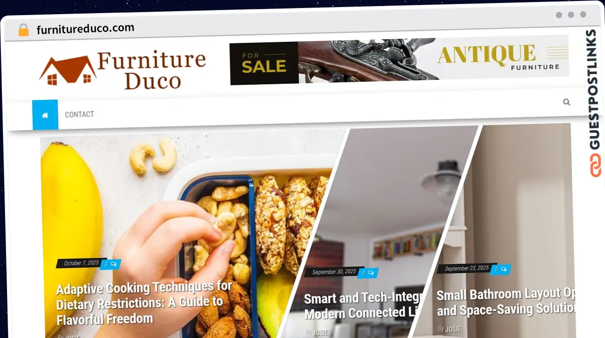 Publish Guest Post on furnitureduco.com