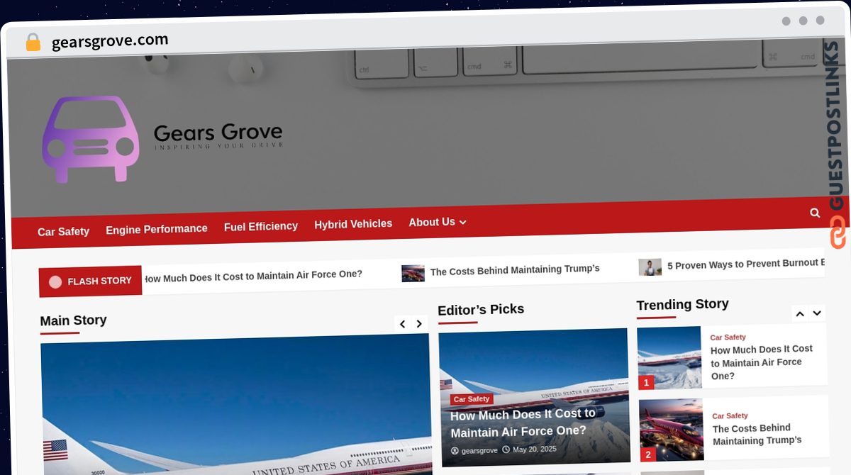 Publish Guest Post on gearsgrove.com