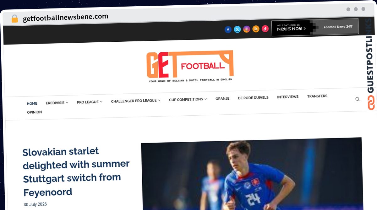 Publish Guest Post on getfootballnewsbene.com