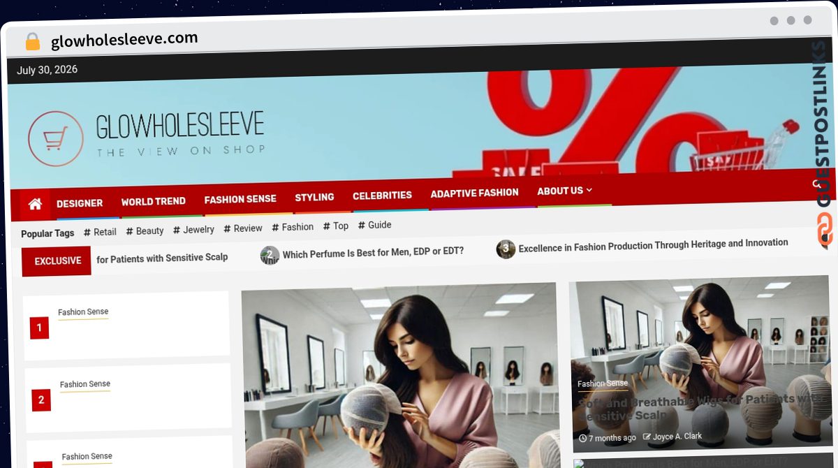 Publish Guest Post on glowholesleeve.com