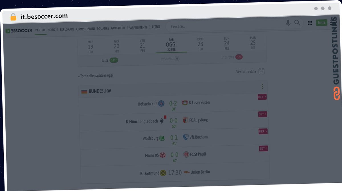 Publish Guest Post on it.besoccer.com