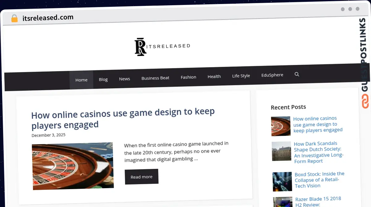 Publish Guest Post on itsreleased.com