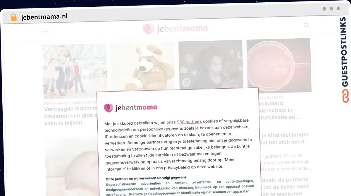 Publish Guest Post on jebentmama.nl