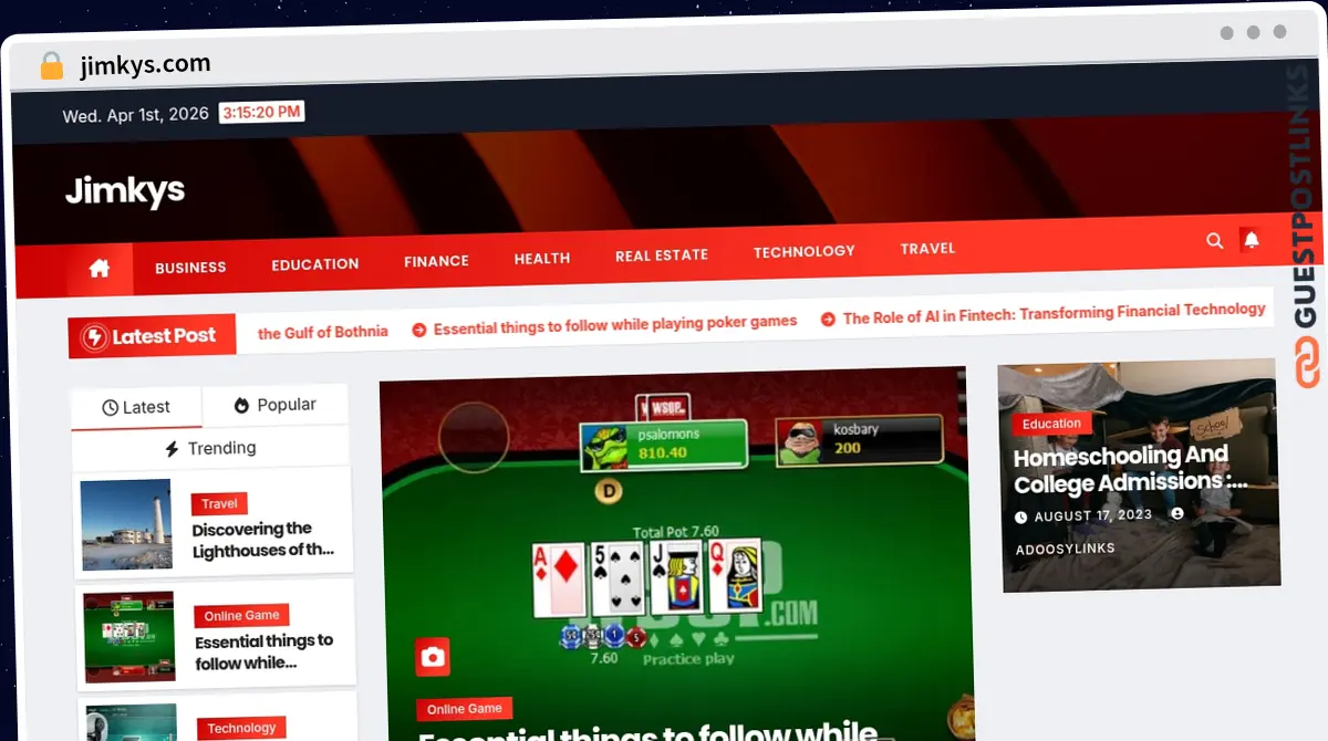 Publish Guest Post on jimkys.com