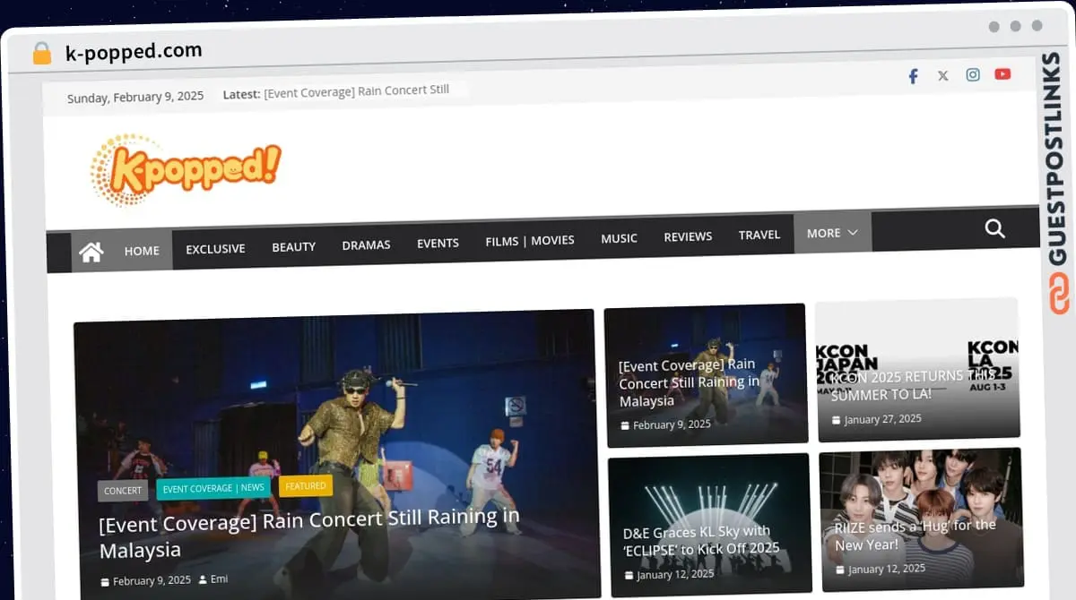 Publish Guest Post on k-popped.com