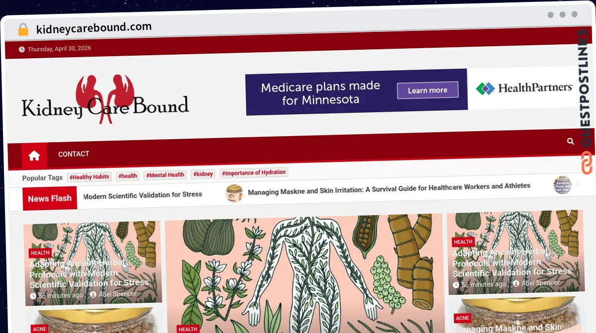 Publish Guest Post on kidneycarebound.com