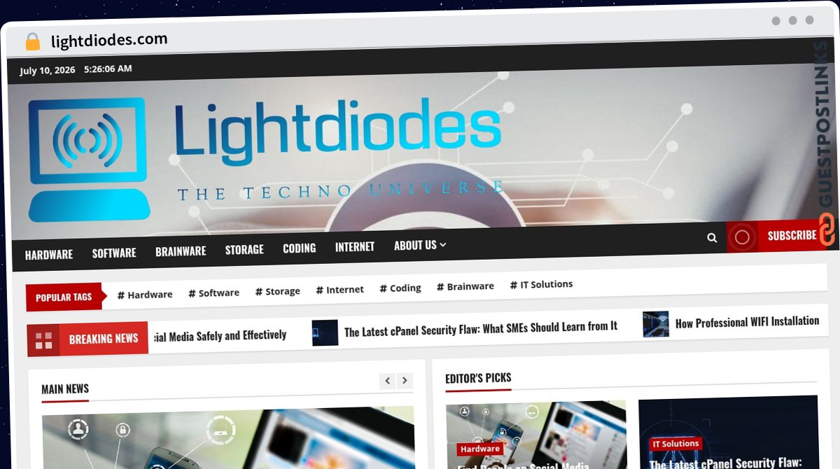 Publish Guest Post on lightdiodes.com
