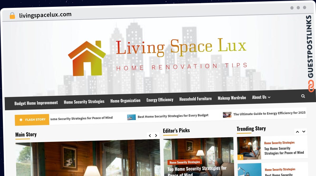 Publish Guest Post on livingspacelux.com