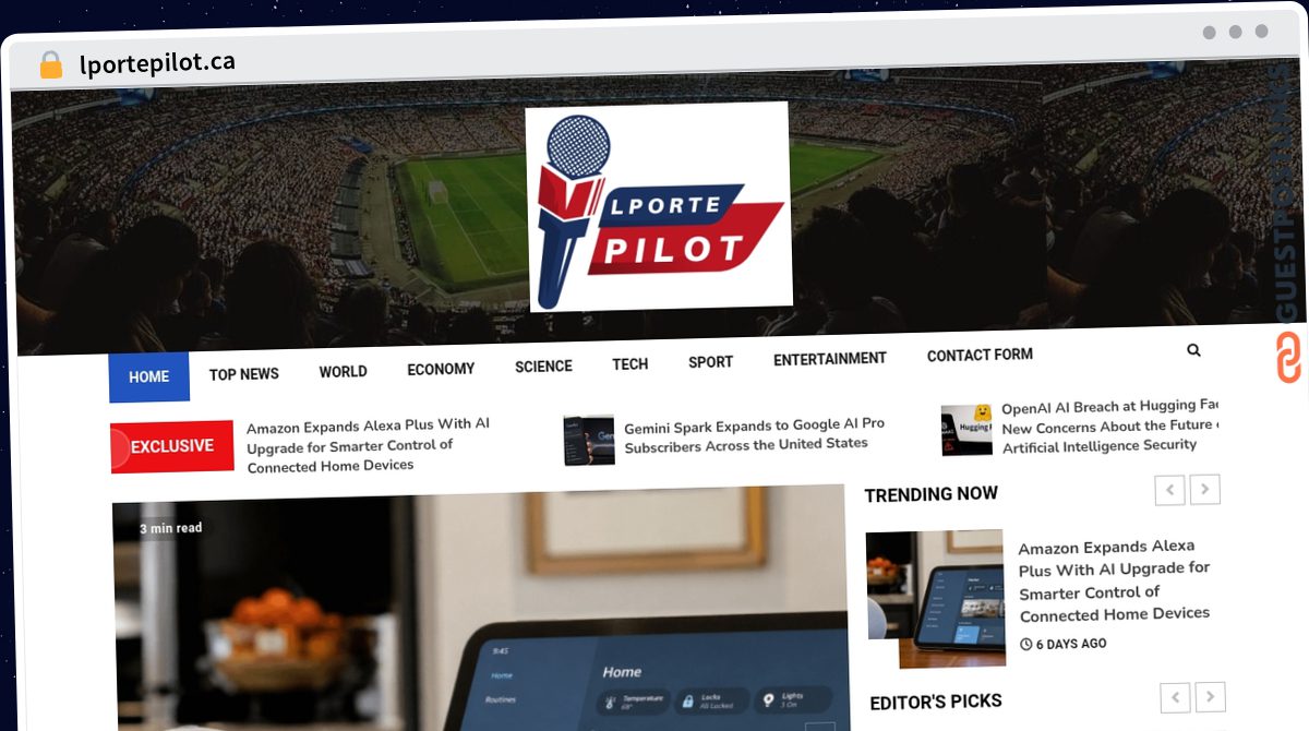 Publish Guest Post on lportepilot.ca