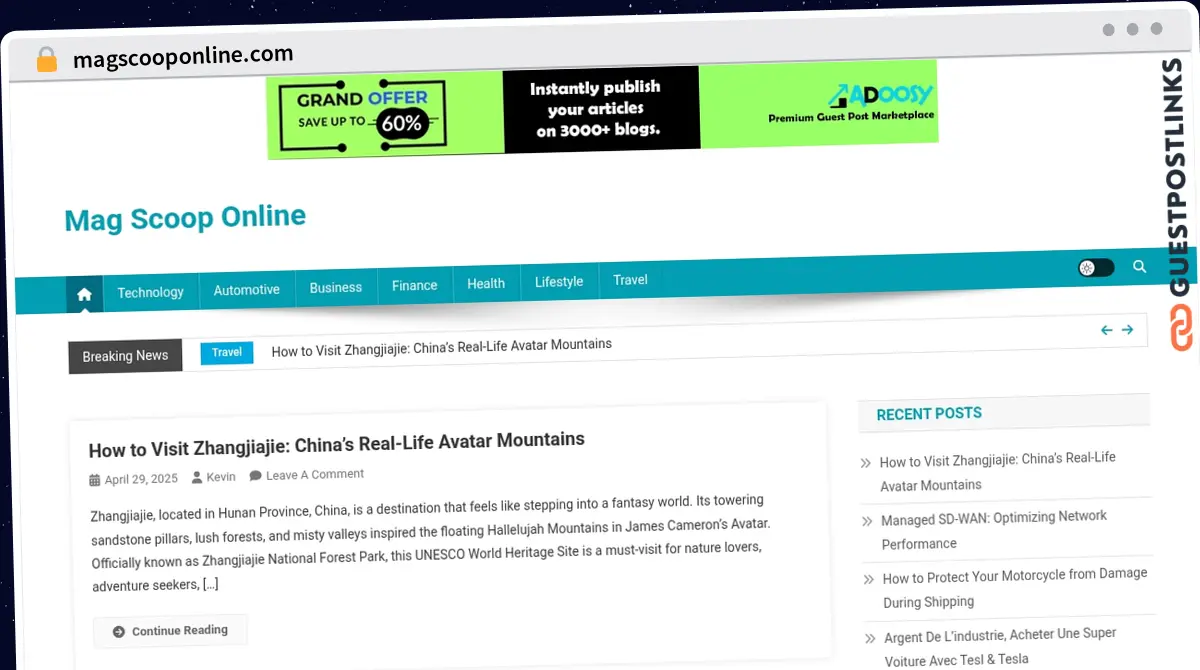 Publish Guest Post on magscooponline.com