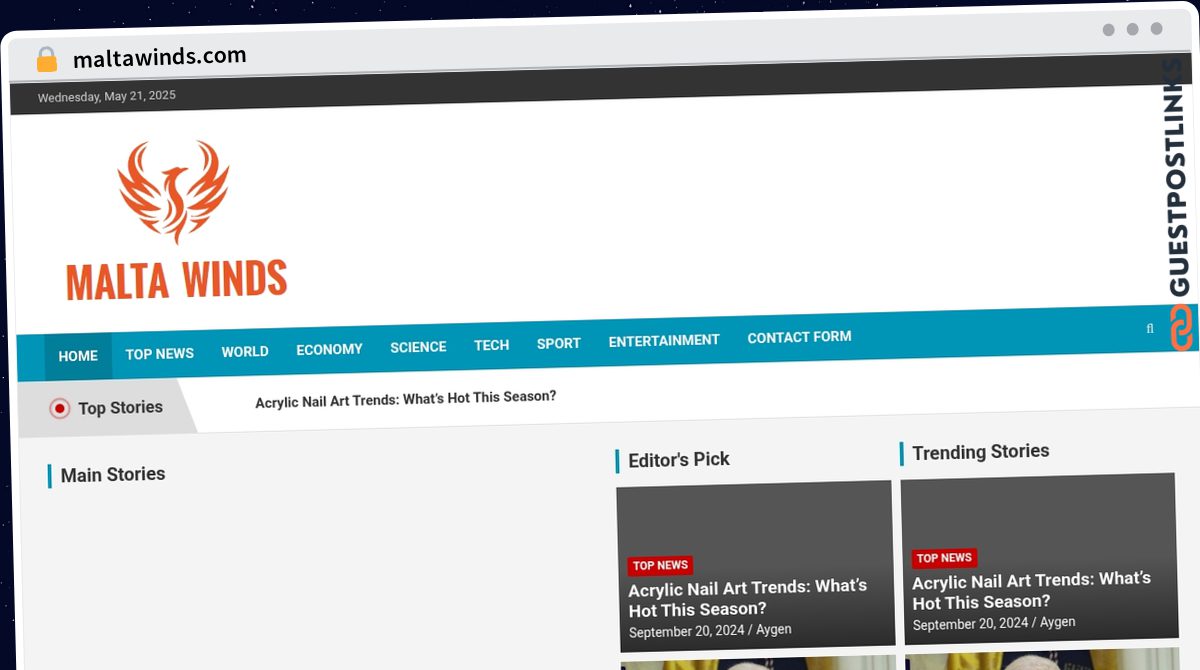 Publish Guest Post on maltawinds.com