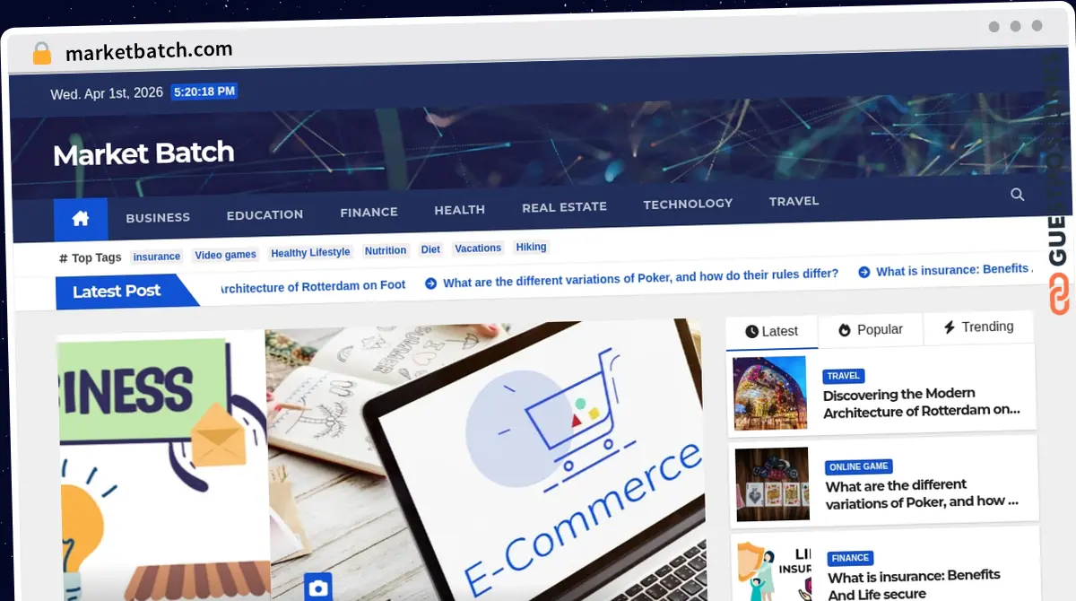 Publish Guest Post on marketbatch.com