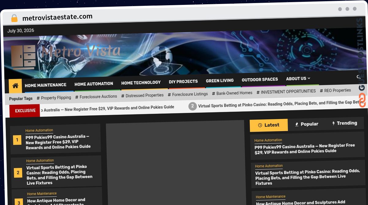 Publish Guest Post on metrovistaestate.com