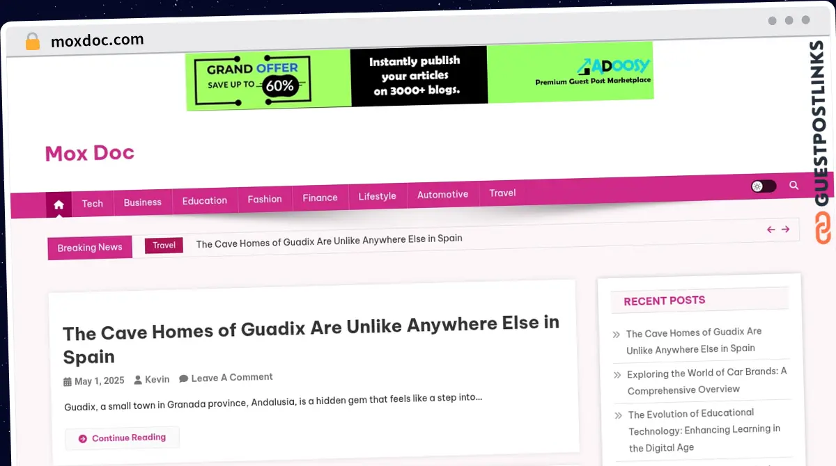 Publish Guest Post on moxdoc.com