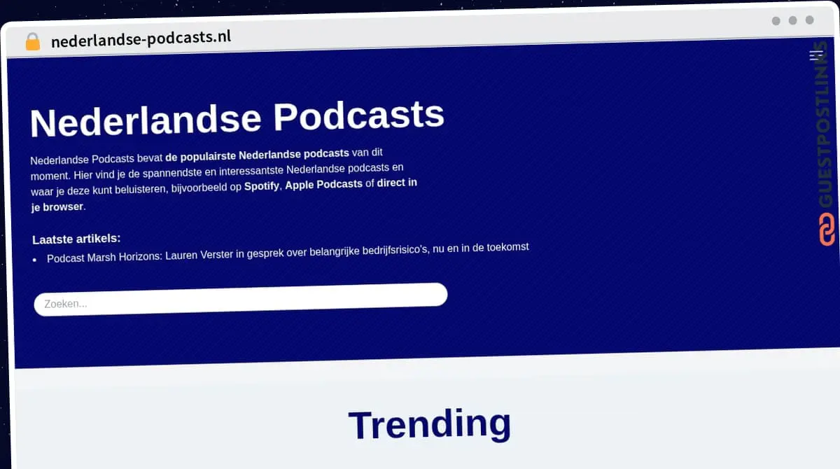 Publish Guest Post on nederlandse-podcasts.nl