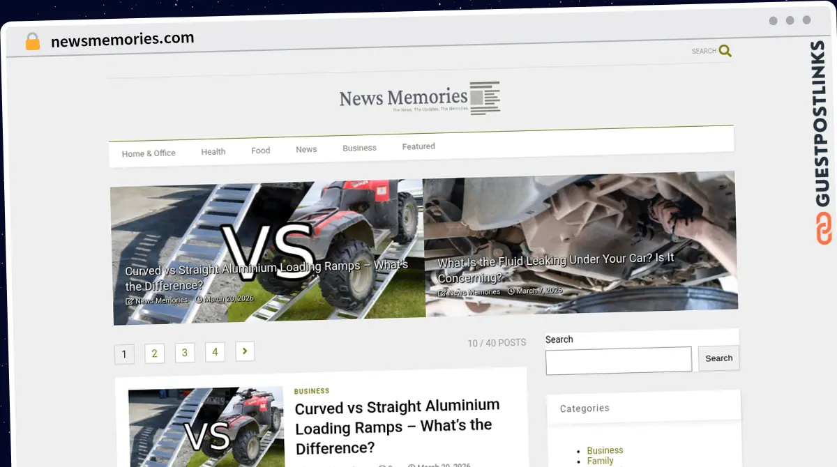 Publish Guest Post on newsmemories.com