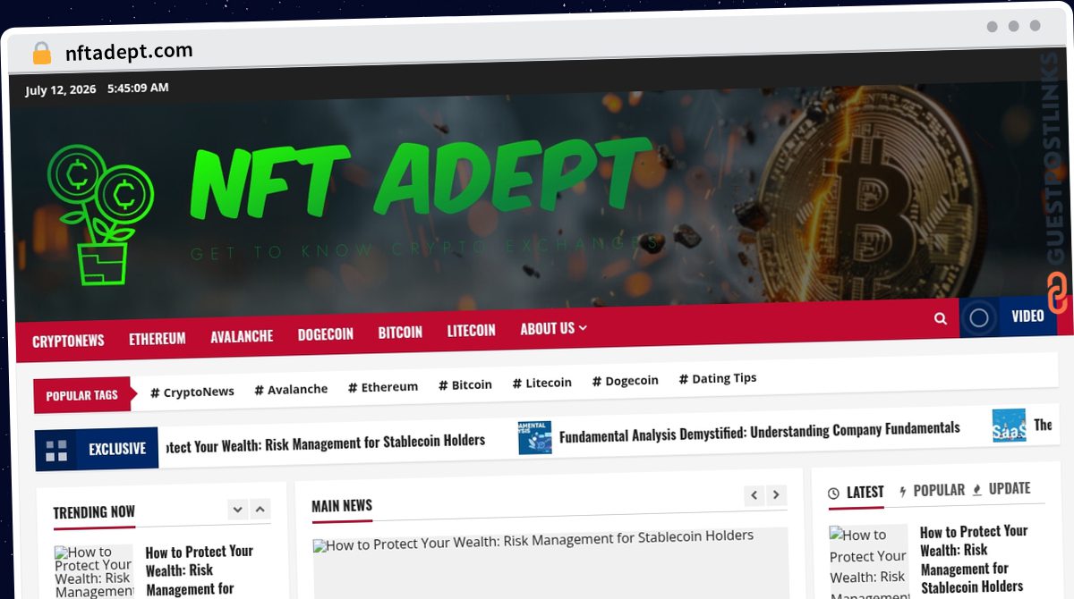 Publish Guest Post on nftadept.com