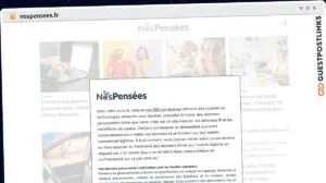 Publish Guest Post on nospensees.fr