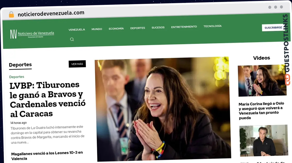 Publish Guest Post on noticierodevenezuela.com