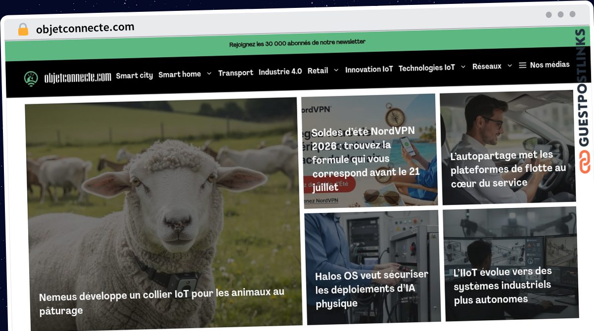 Publish Guest Post on objetconnecte.com