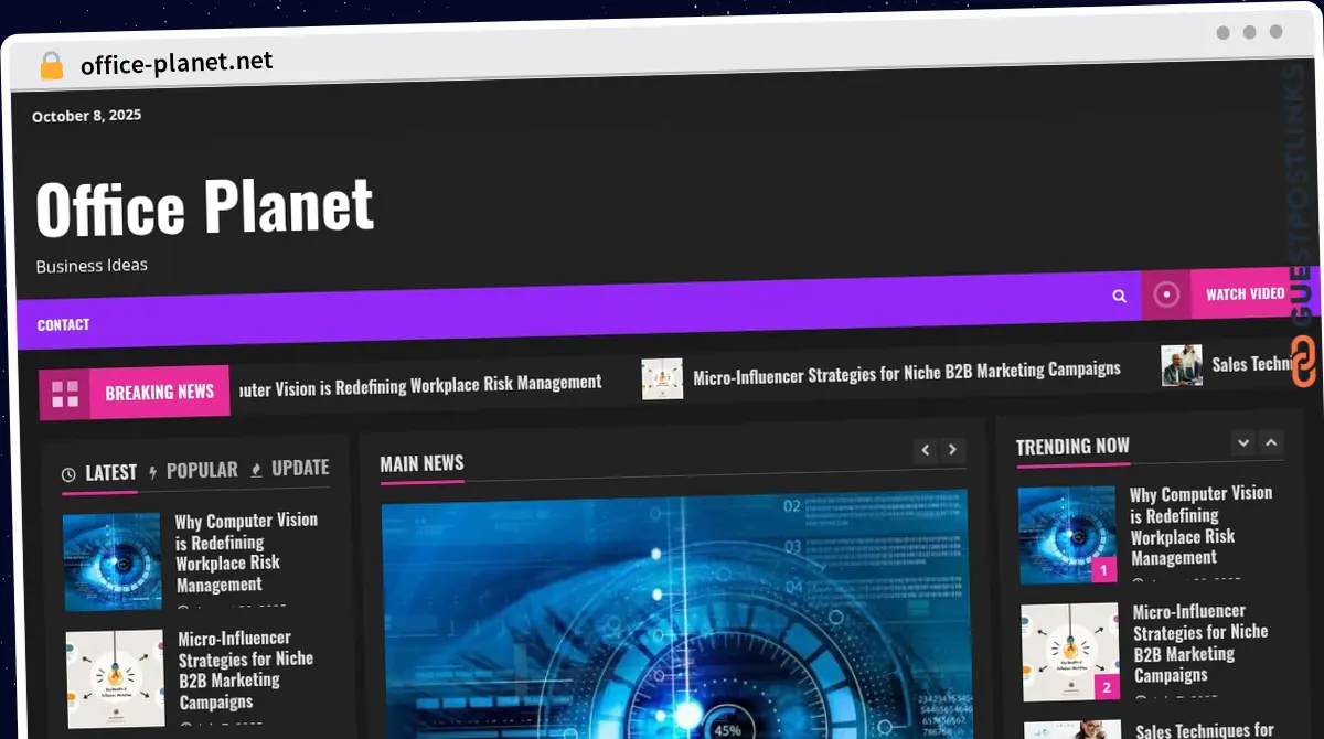 Publish Guest Post on office-planet.net