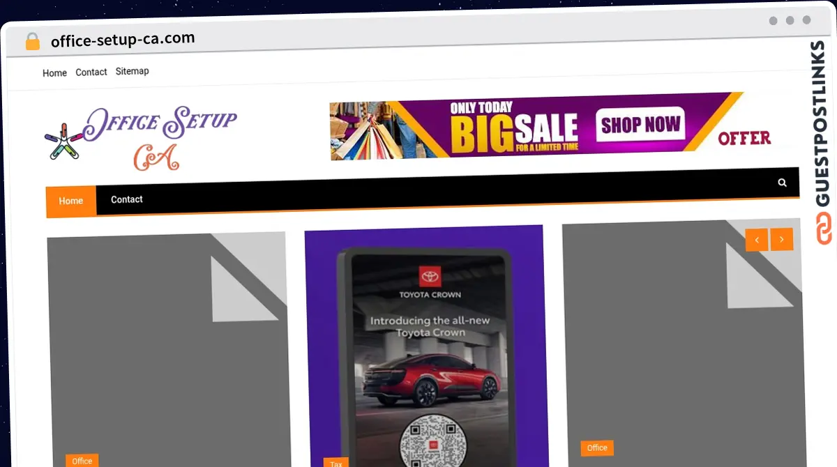 Publish Guest Post on office-setup-ca.com