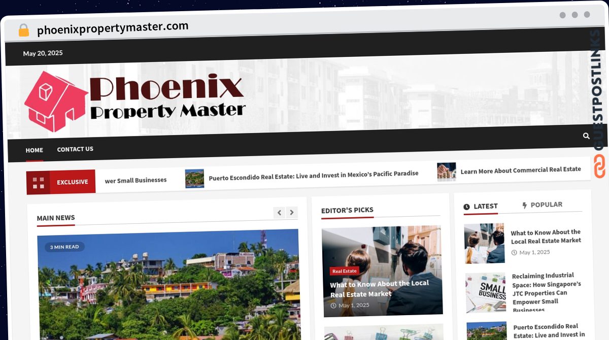 Publish Guest Post on phoenixpropertymaster.com
