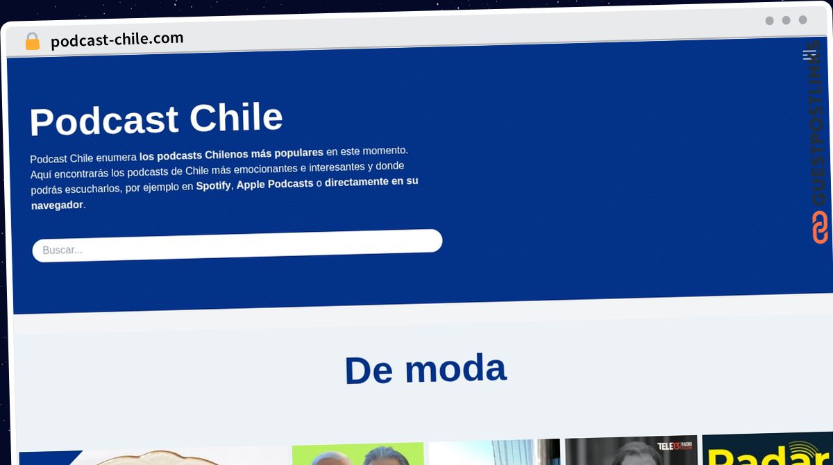 Publish Guest Post on podcast-chile.com
