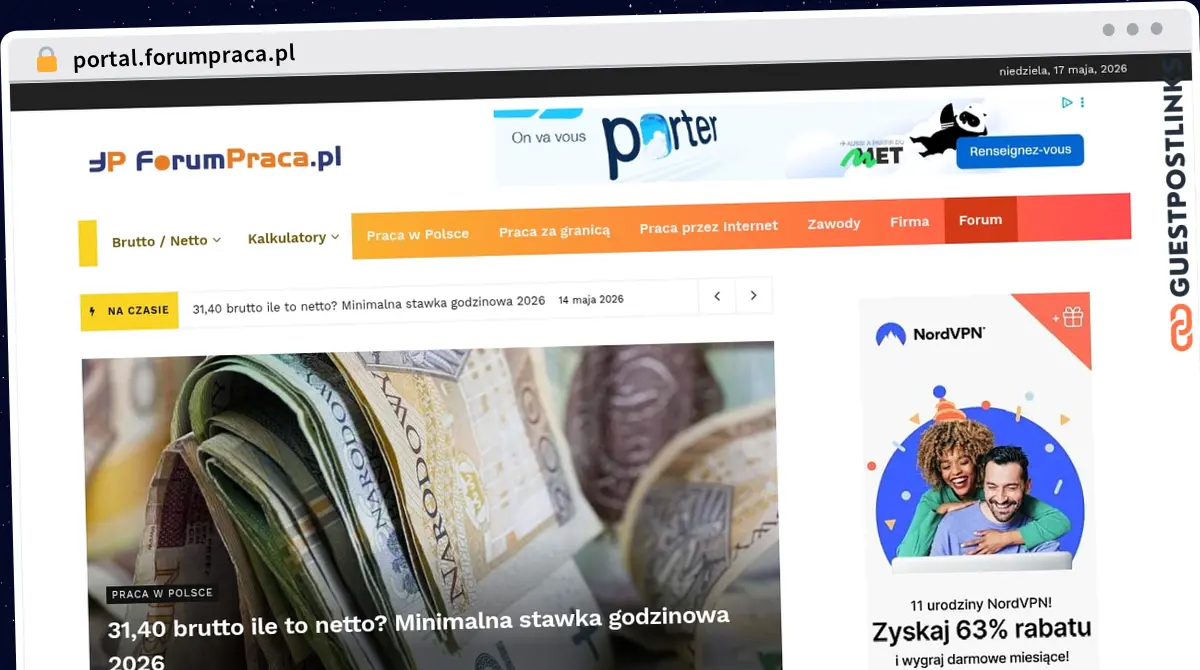 Publish Guest Post on portal.forumpraca.pl