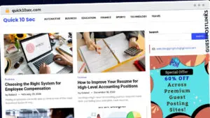 Publish Guest Post on quick10sec.com