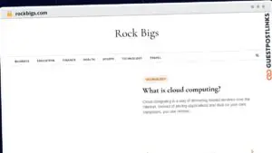 Publish Guest Post on rockbigs.com